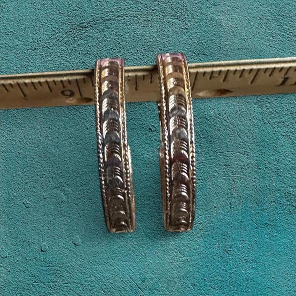 Gold Moon Phase Hoop Earrings